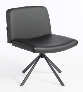 HR150 BAZĂ STEA Scaun Neagră din Piele Ecologica cu Bază Neagră