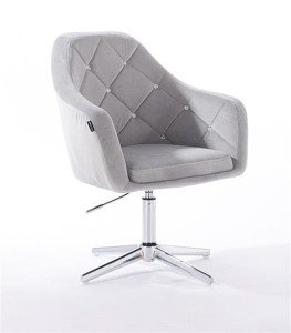 HR830CROSS Scaun Catifea Gri