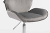 HR350K Scaun Gray din Catifea Bază Cromata