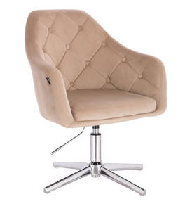 HR831CROSS Scaun Catifea Latte