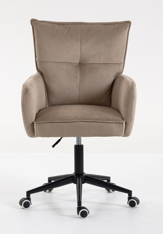 HR250K Scaun Catifea Latte Bază Neagră