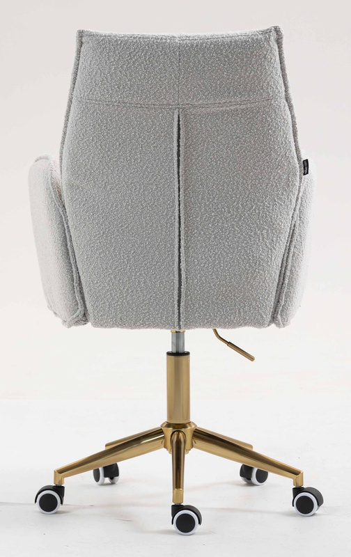 HR280K Scaun Gri Boucle cu Bază Aurie