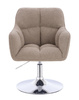 HR550N Scaun Latte Boucle cu Bază Cromata