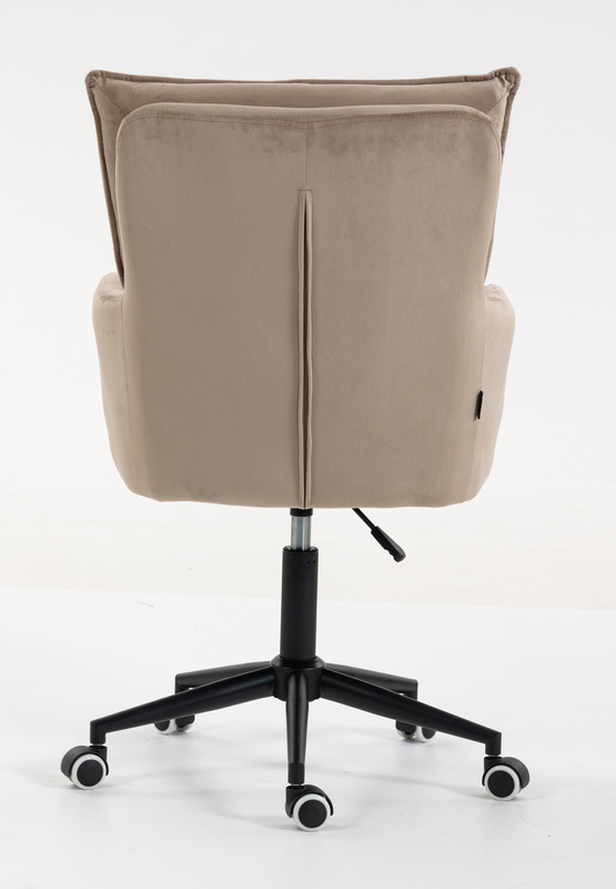 HR250K Scaun Catifea Latte Bază Neagră