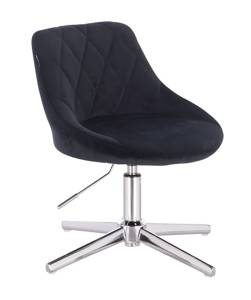 HR1054CROSS Scaun Neagră Catifea