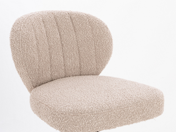 HR193N Scaun Latte Boucle cu Bază Cromata