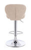 HR193W Scaun Latte Boucle cu Bază Cromata