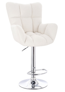 HR650W Crem Boucle Scaun Bază Cromata