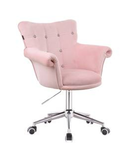 HR804CK Scaun Roz Catifea