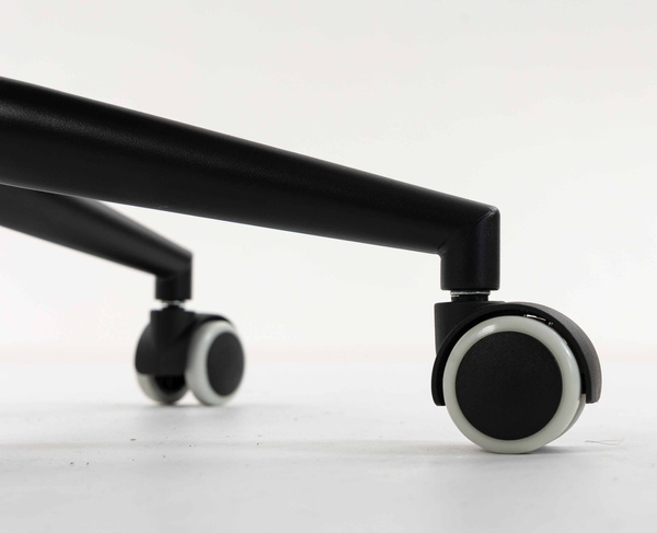 HR8404K Scaun Crem Boucle cu Bază Neagră