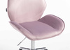 HR350K Scaun Mov din Catifea Bază Cromata