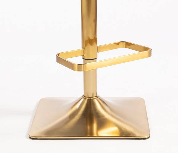 HR350KW Scaun Neagră din Catifea Bază Aurie