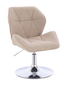 HR212N Scaun Latte Boucle cu Bază Cromata