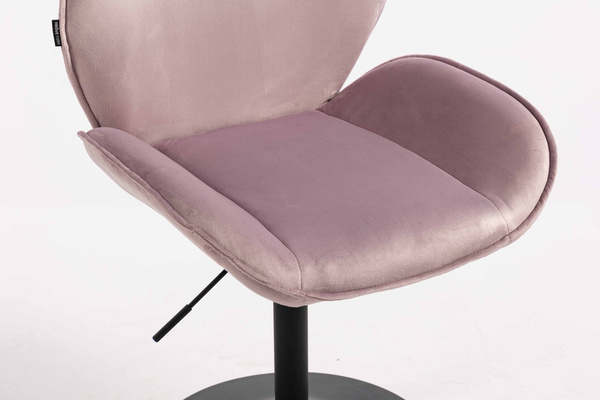 HR350N Scaun Mov din Catifea Bază Neagră