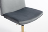 HR150N Scaun Grafit din Catifea cu Bază Aurie