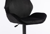 HR350W Scaun Neagră din Catifea Bază Neagră