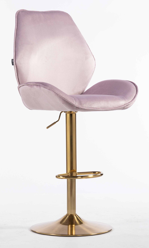 HR350W Scaun Mov din Catifea Bază Aurie