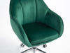 HR2055K Scaun Verde din Catifea cu Bază Cromata
