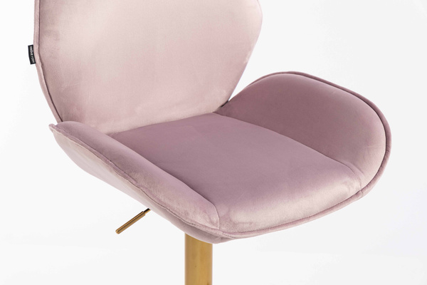 HR350KW Scaun Mov din Catifea Bază Aurie