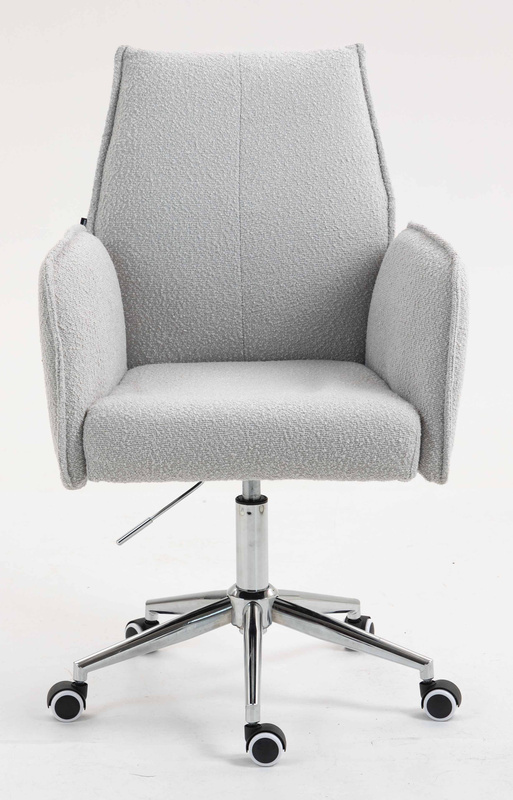 HR280K Scaun Gri Boucle cu Bază Cromata