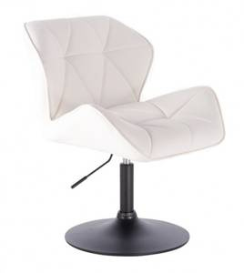 HC111N Scaun Alb cu Bază Aurie