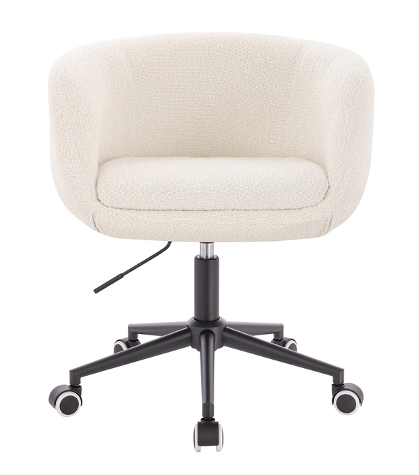 HR333K Scaun Boucle Crem cu Bază Neagră