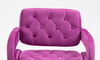 HR8403KW Scaun Catifea Fucsia cu Bază Neagră