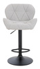 HR111W Scaun Gri Boucle cu Bază Neagră