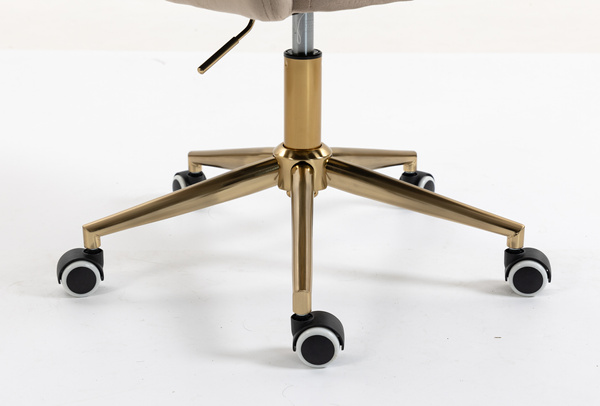 HR250K Scaun Catifea Latte Bază Aurie