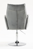 HR280N Scaun Gray din Catifea cu Bază Cromata