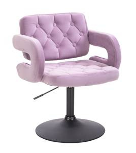 HR8403N Scaun Mov Catifea cu Bază Neagră