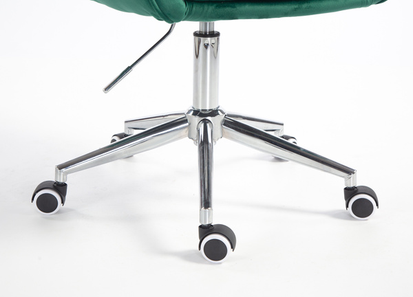 HR2055K Scaun Verde din Catifea cu Bază Cromata