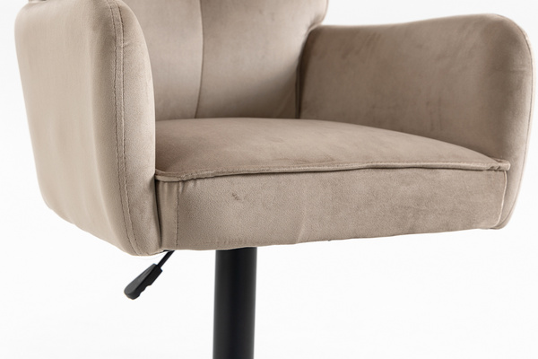 HR250KW Scaun Catifea Latte Bază Neagră