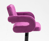 HR8403KW Scaun Catifea Fucsia cu Bază Neagră