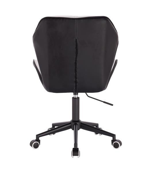 HR212K SCAUN ALB ȘI NEGRU BAZĂ NEGRĂ