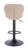 HR193W Scaun Latte Boucle cu Bază Neagră