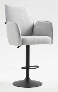 HR280W Scaun Gri Boucle cu Bază Neagră