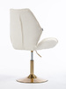 HR350N Scaun Boucle din Catifea Bază Aurie