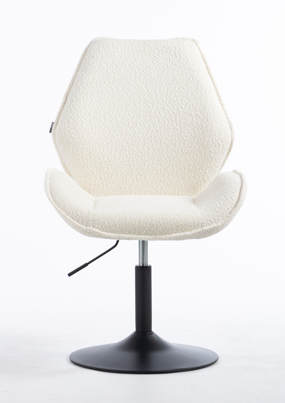 HR350CROSS Scaun Crem din Boucle Bază Neagră