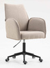 HR280K Scaun Latte Boucle cu Bază Neagră