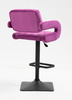 HR8403KW Scaun Catifea Fucsia cu Bază Neagră
