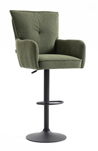 HR250W Scaun Zsályazöld Prémium Kordbársony Bază Neagră