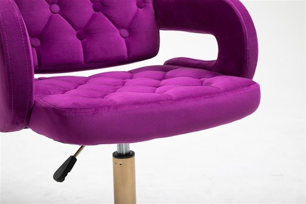HR8403K Scaun Catifea Fucsia Bază Aurie