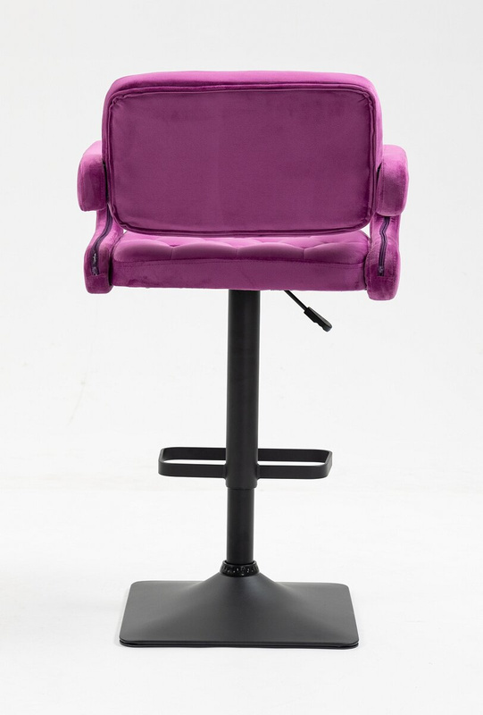 HR8403KW Scaun Catifea Fucsia cu Bază Neagră