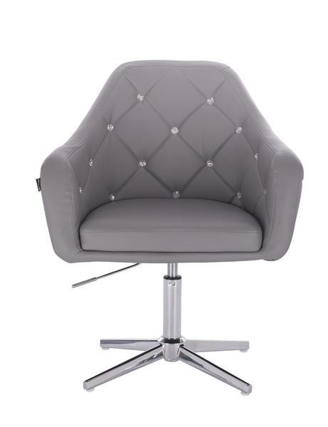 HR830CROSS Scaun Gri de Piele