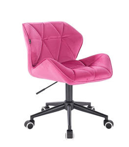 HR111K scaun Catifea Roz cu Bază Aurie