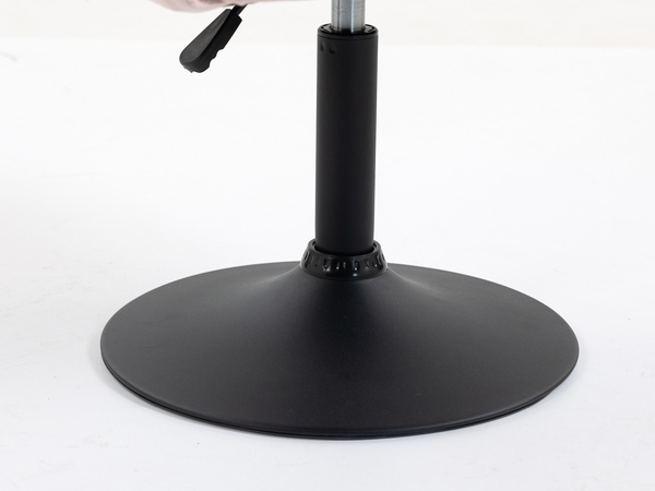 HR250N Scaun Catifea Roz Pudra Bază Neagră