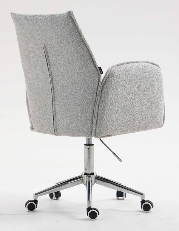 HR280K Scaun Gri Boucle cu Bază Cromata