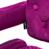HR8403W Scaun Catifea Fucsia Bază Aurie