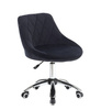 HR1054K Scaun Negru Catifea